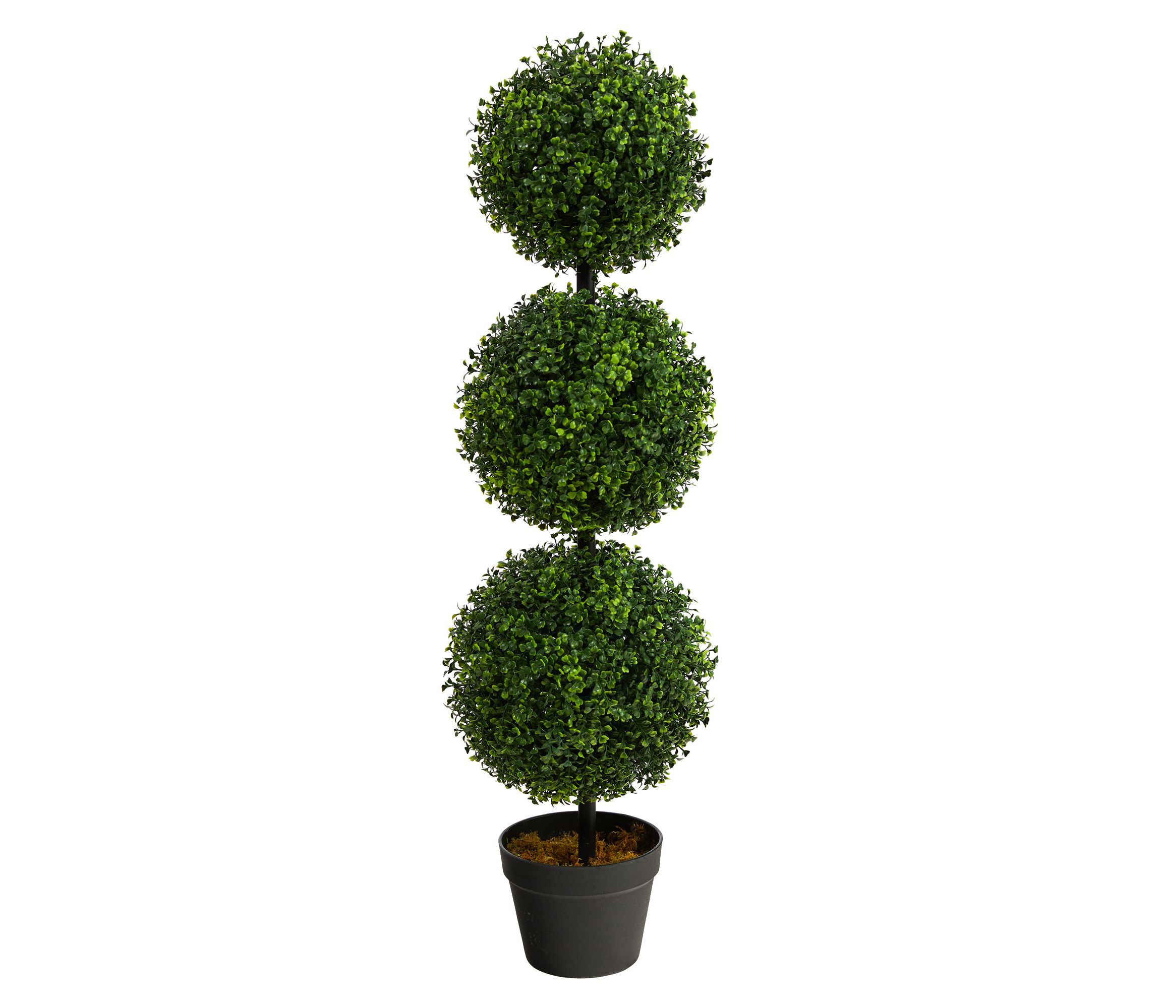 3-Foot Boxwood Triple Ball Topiary Artificial Tree (Indoor/Outdoor)