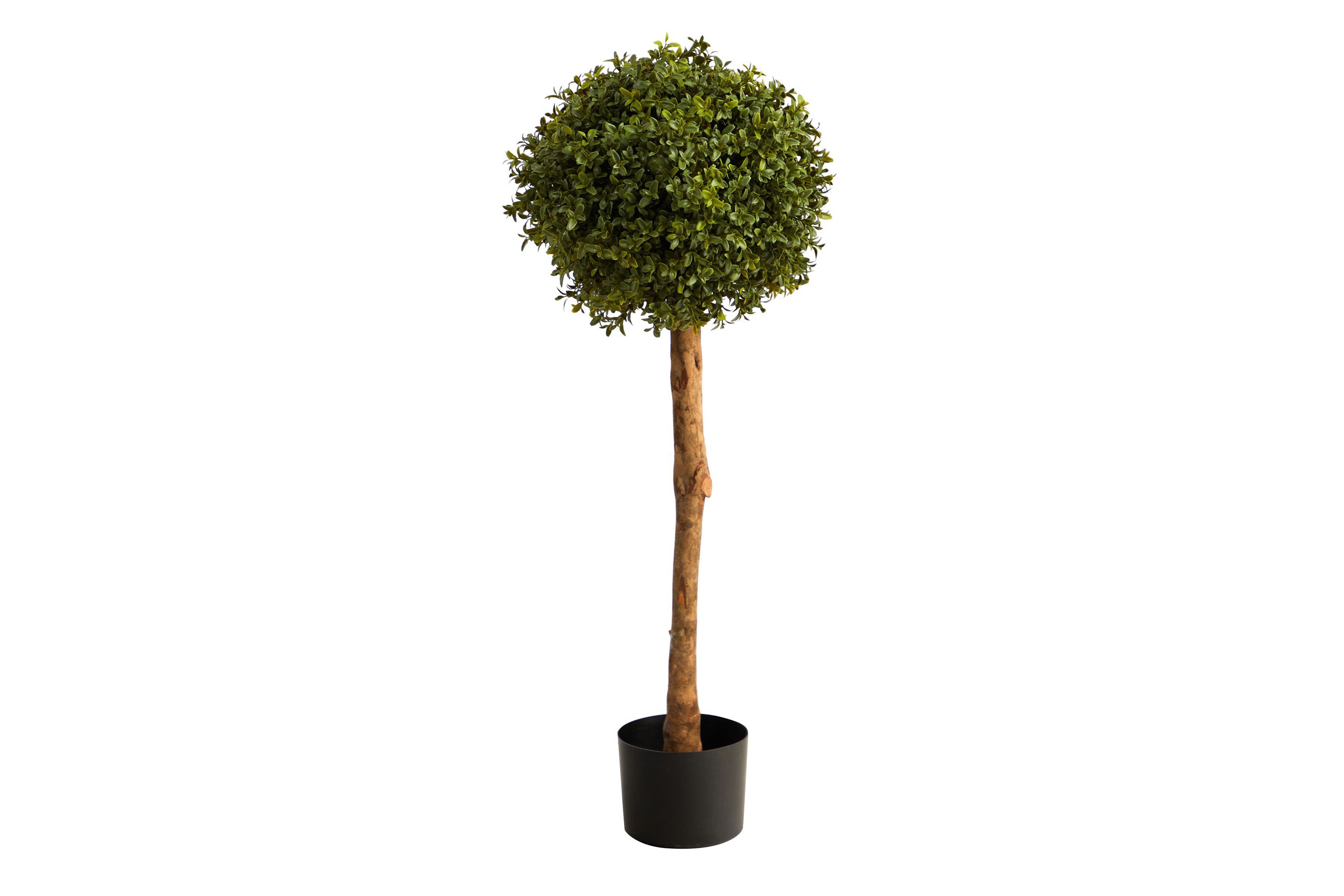 3-Foot Boxwood Ball Topiary Artificial Tree (Indoor/Outdoor)