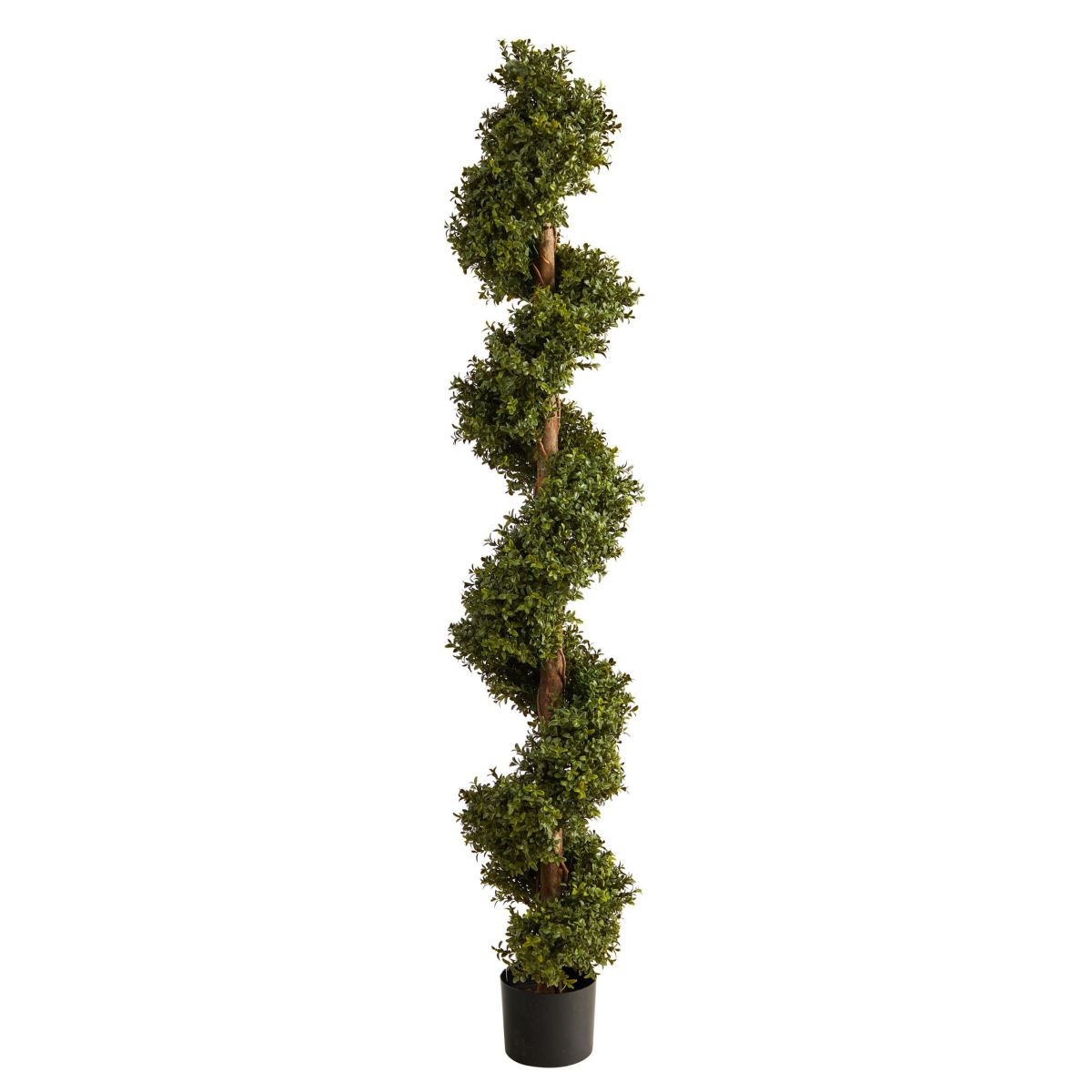 6-Foot Boxwood Spiral Topiary Artificial Tree