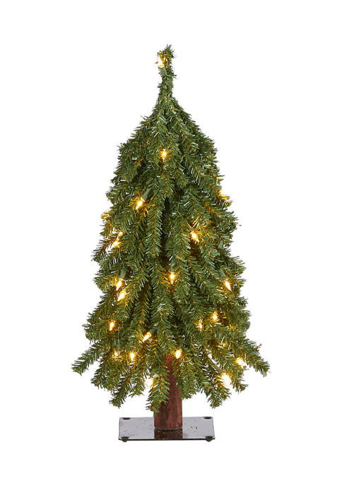 Nearly Natural 2 Foot Grand Alpine Artificial Christmas