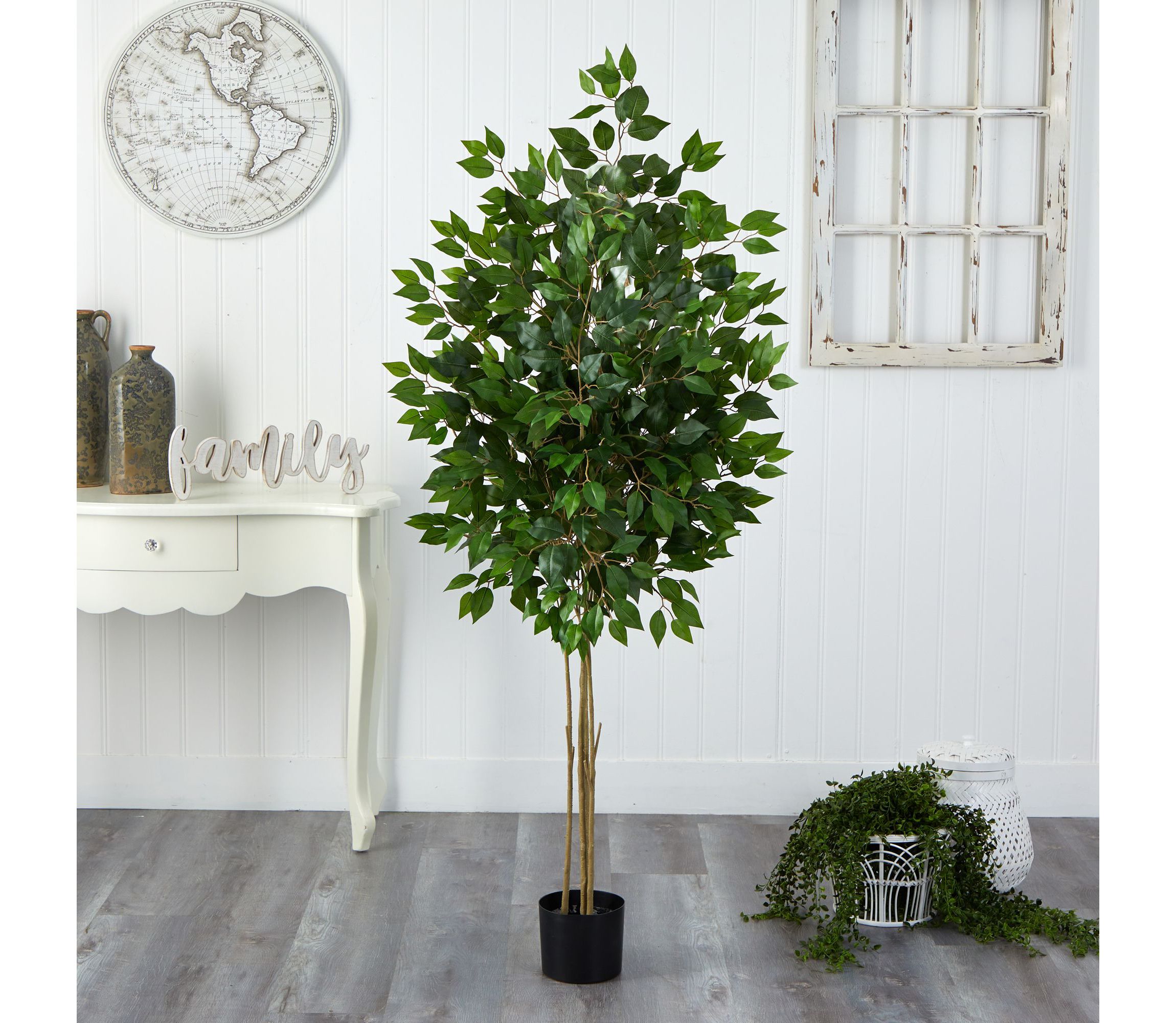 64-Inch Ficus Artificial Tree UV Resistant (Indoor/Outdoor)