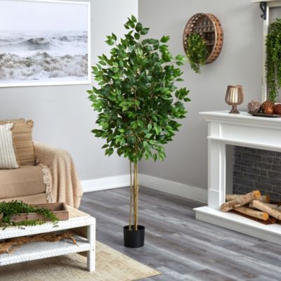 64-Inch Ficus Artificial Tree UV Resistant (Indoor/Outdoor)