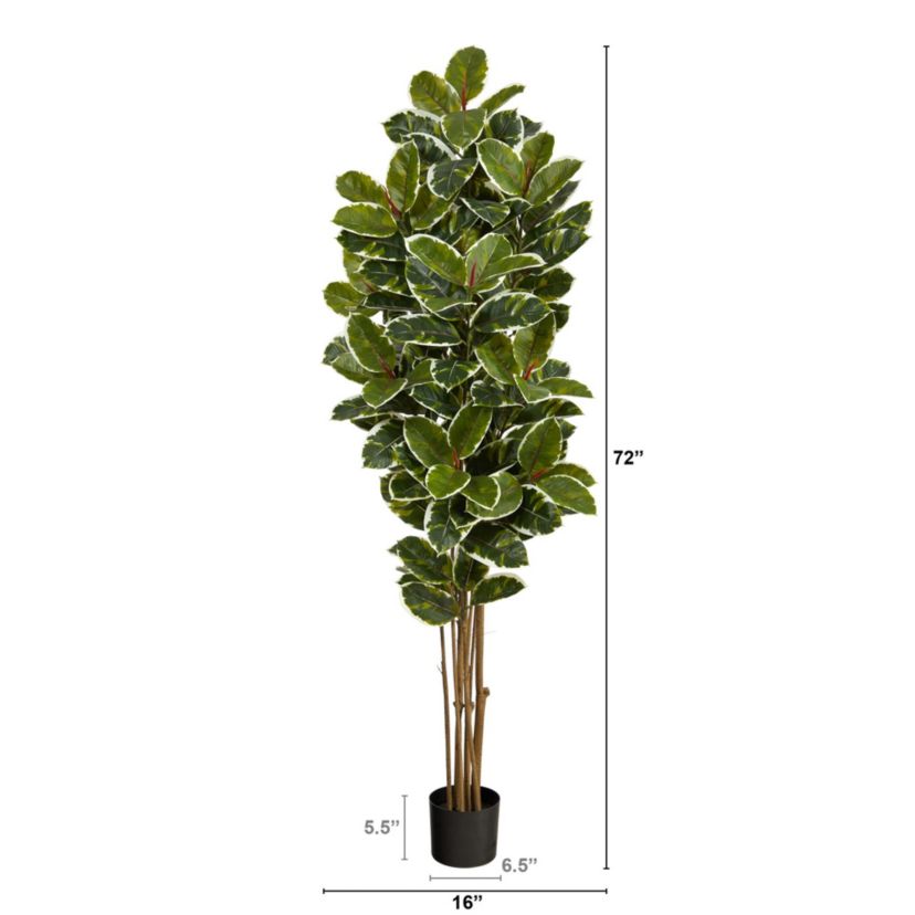 6-Foot Oak Artificial Tree UV Resistant (Indoor/Outdoor)