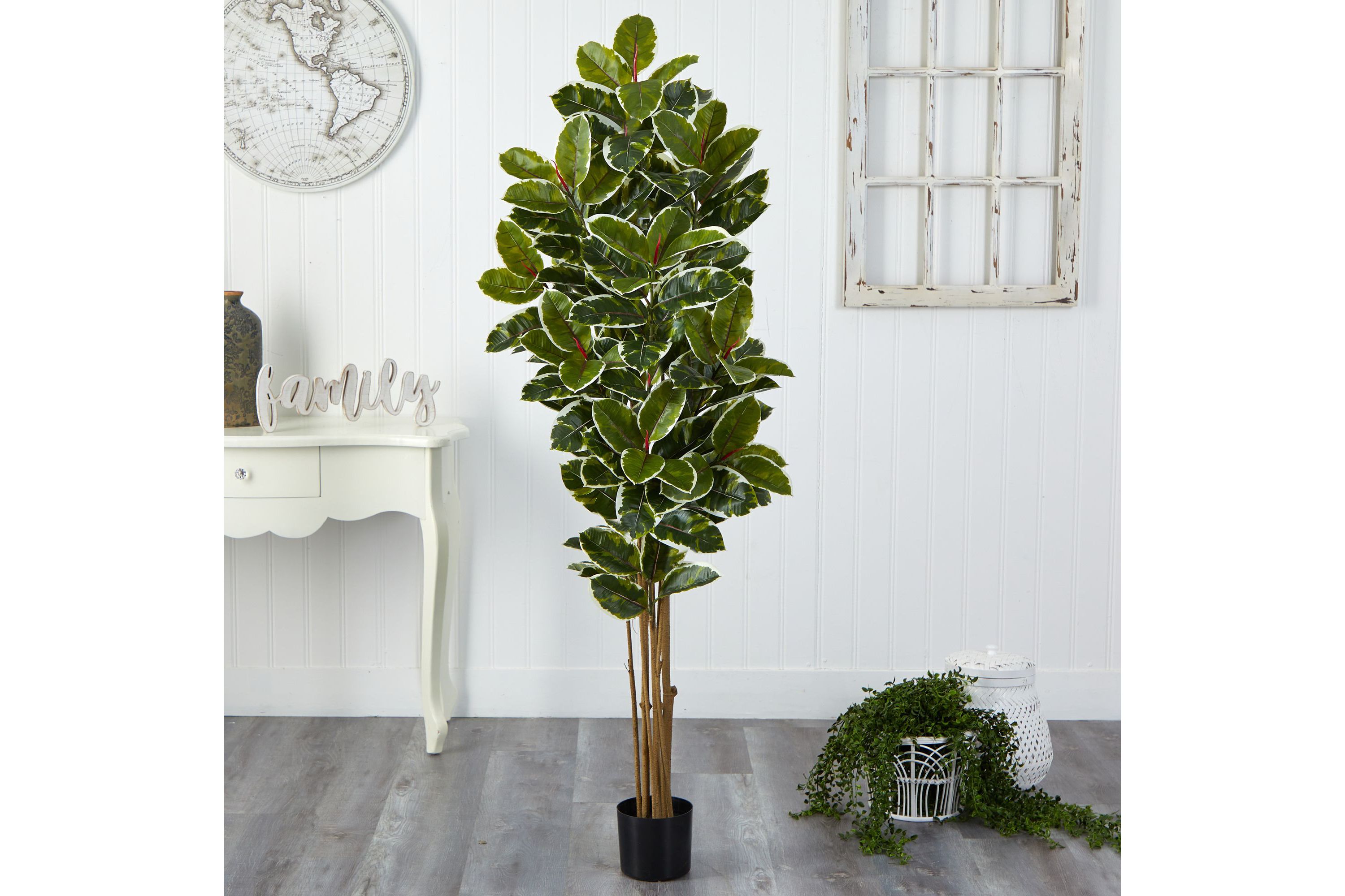 6-Foot Oak Artificial Tree UV Resistant (Indoor/Outdoor)