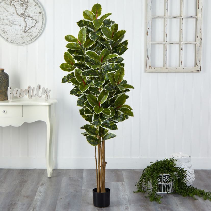 6-Foot Oak Artificial Tree UV Resistant (Indoor/Outdoor)