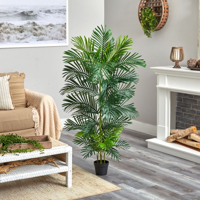 5-Foot Areca Artificial Palm Tree UV Resistant (Indoor/Outdoor)