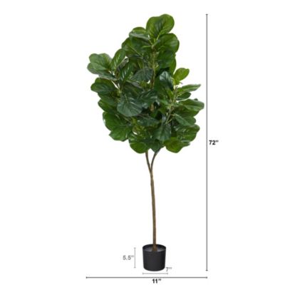 6-Foot Fiddle Leaf Fig Artificial Tree