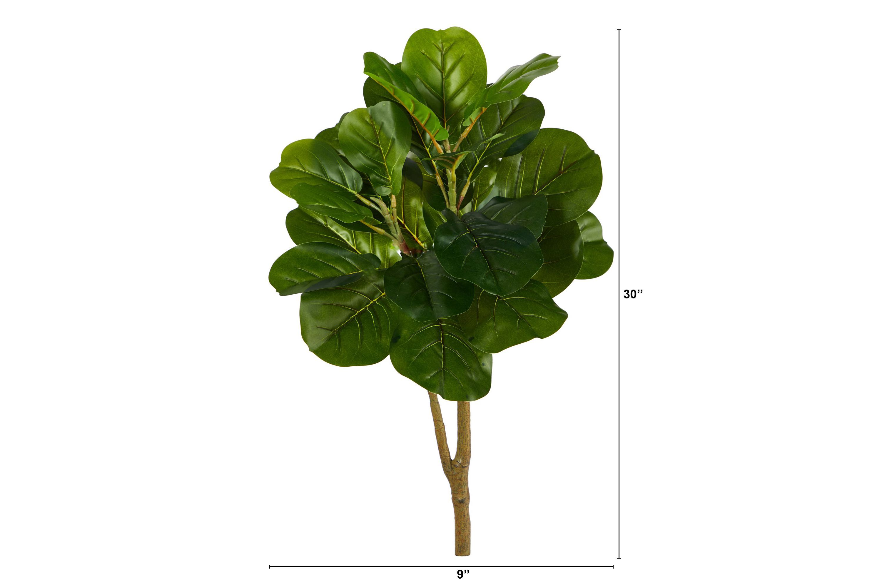 2.5-Foot Fiddle Leaf Fig Artificial Tree (No Pot)