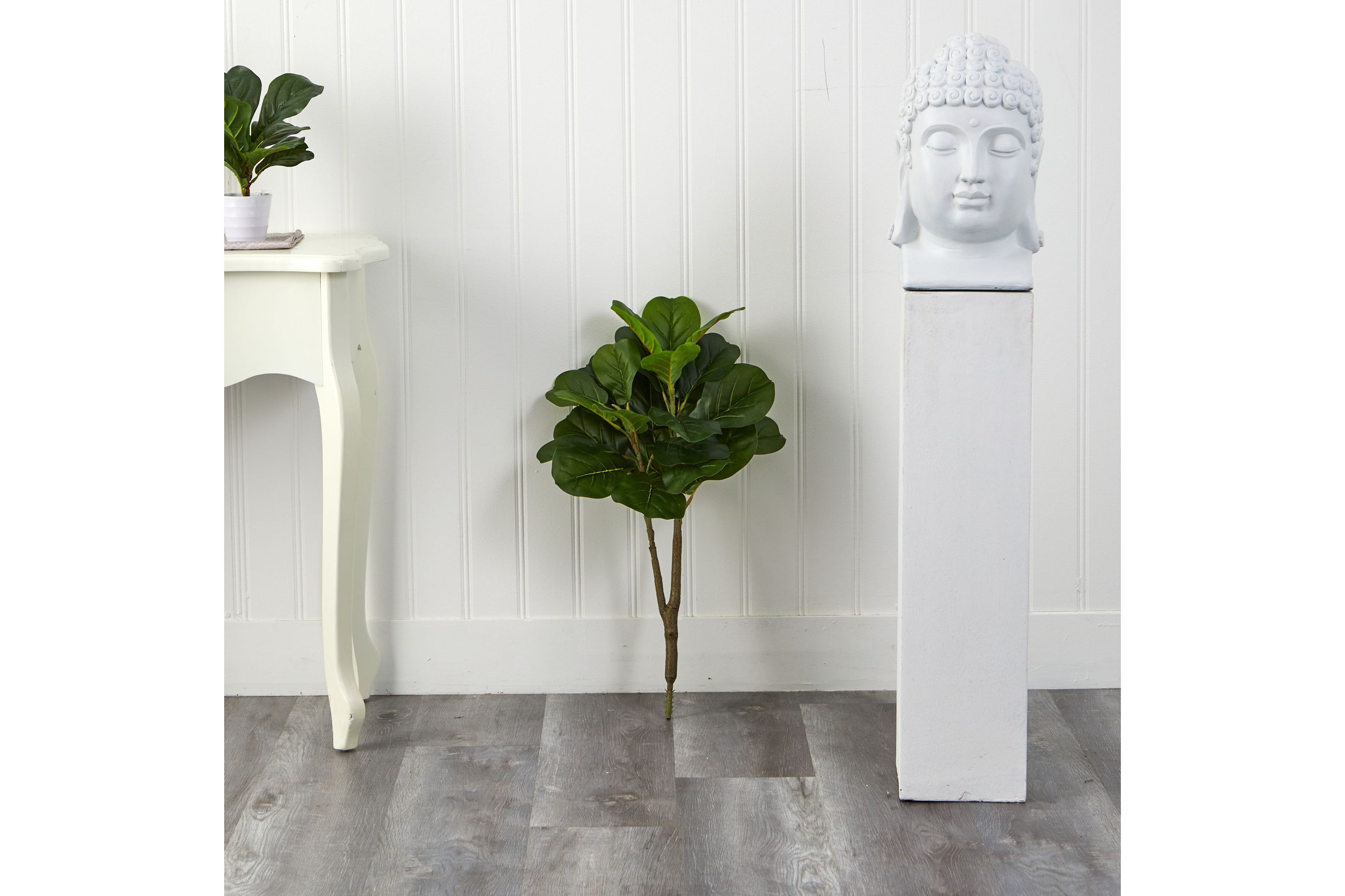 2.5-Foot Fiddle Leaf Fig Artificial Tree (No Pot)