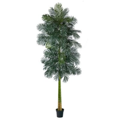 Nearly Natural 10-Foot Double Stalk Golden Cane Artificial Palm Tree