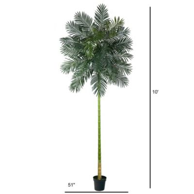 10-Foot Golden Cane Artificial Palm Tree