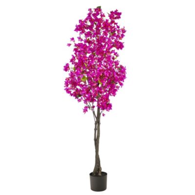 Nearly Natural 6-Foot Bougainvillea Artificial Tree, Purple