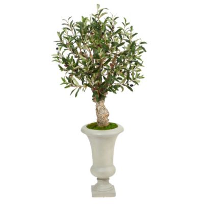 3.5-Foot Olive Artificial Tree in Sand Colored Urn