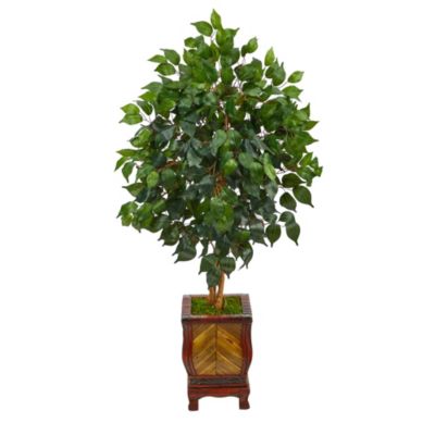 46-Inch Ficus Artificial Tree in Decorative Planter
