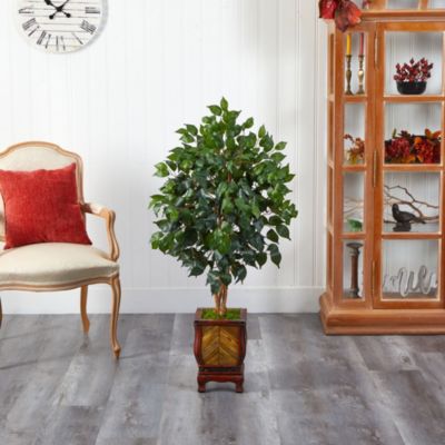 46-Inch Ficus Artificial Tree in Decorative Planter