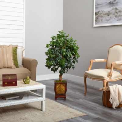 46-Inch Ficus Artificial Tree in Decorative Planter