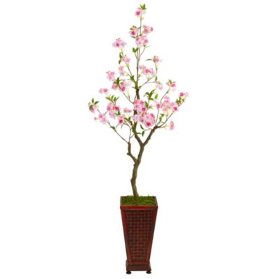 5-Foot Cherry Blossom Artificial Tree in Decorative Planter