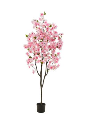 Nearly Natural 6-Foot Cherry Blossom Artificial Tree, Pink