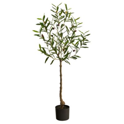 Nearly Natural 4-Foot Olive Artificial Tree, Green