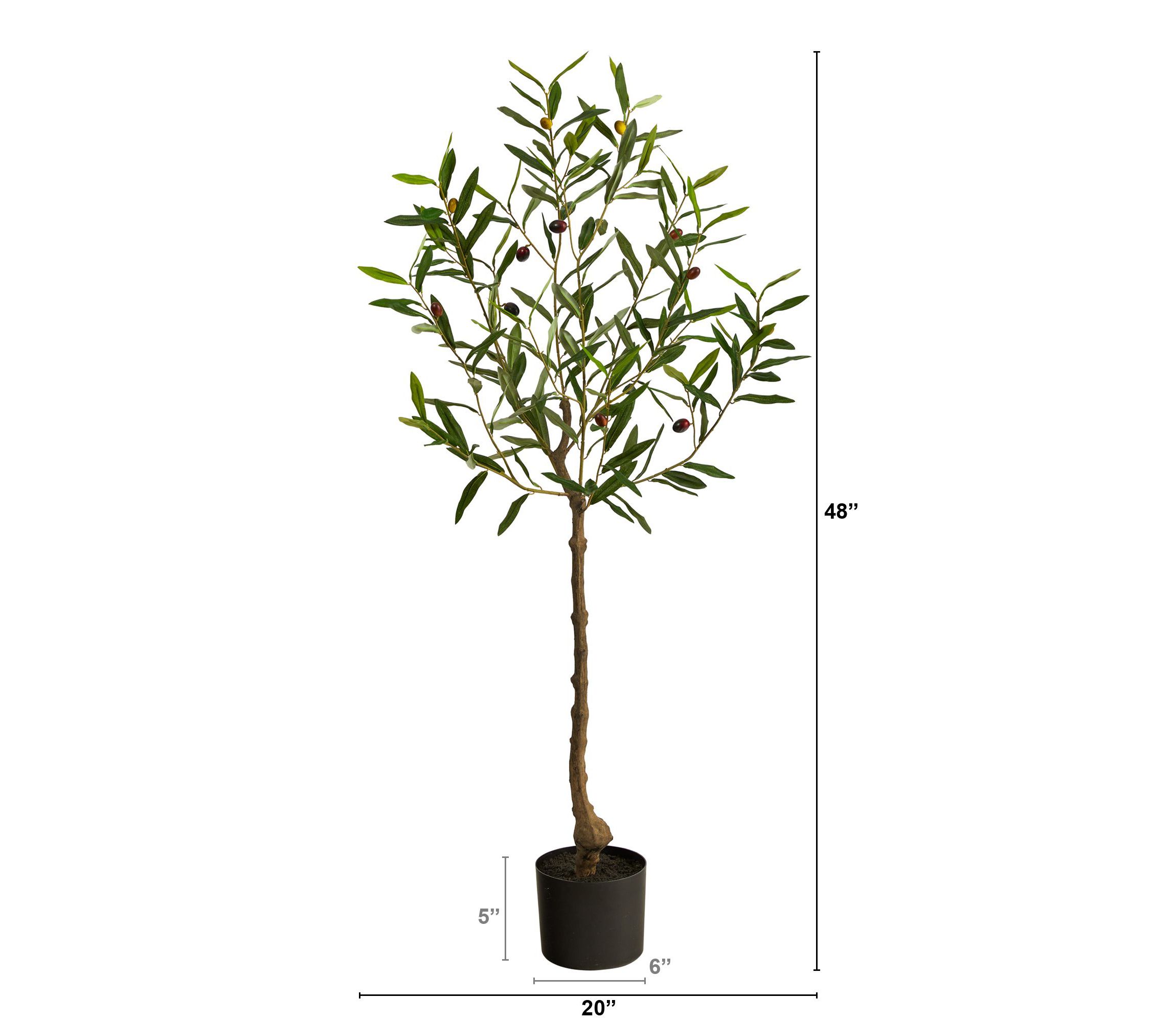 4-Foot Olive Artificial Tree