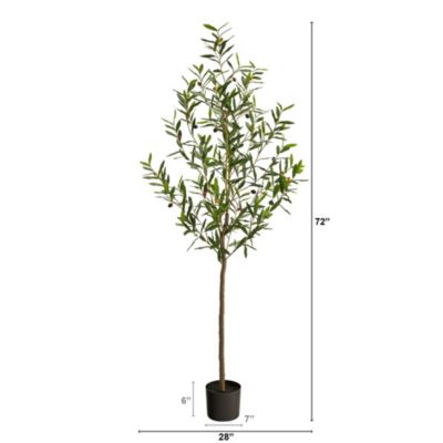6-Foot Olive Artificial Tree