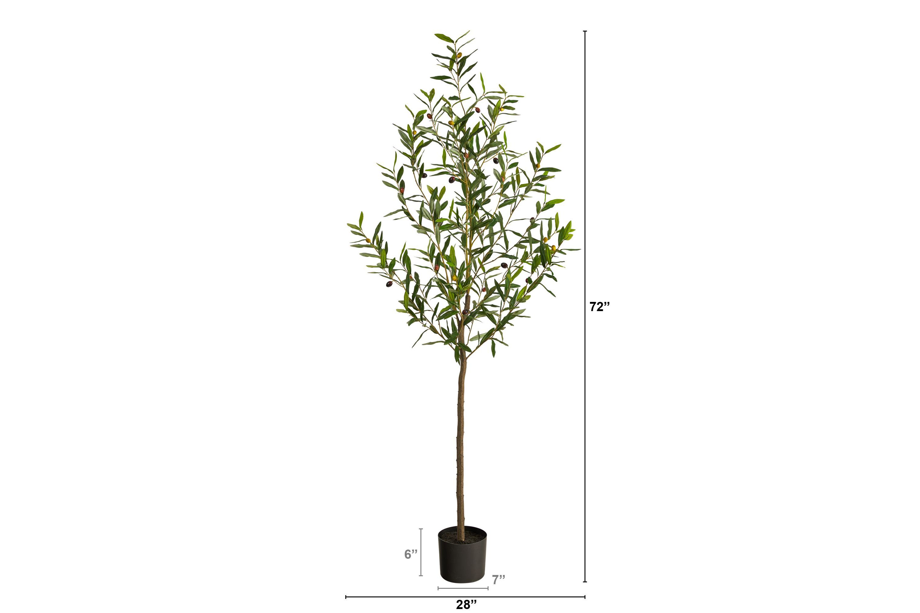 6-Foot Olive Artificial Tree