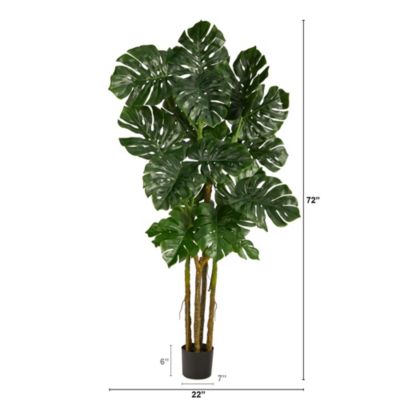 6-Foot Monstera Artificial Tree