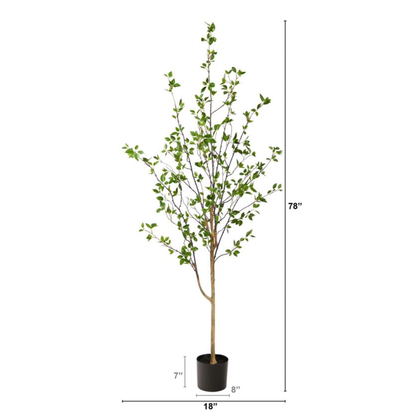6.5-Foot Minimalist Citrus Artificial Tree