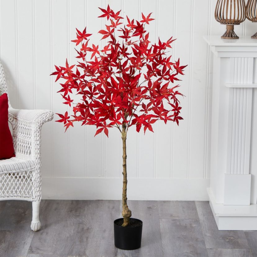 4-Foot Autumn Maple Artificial Fall Tree