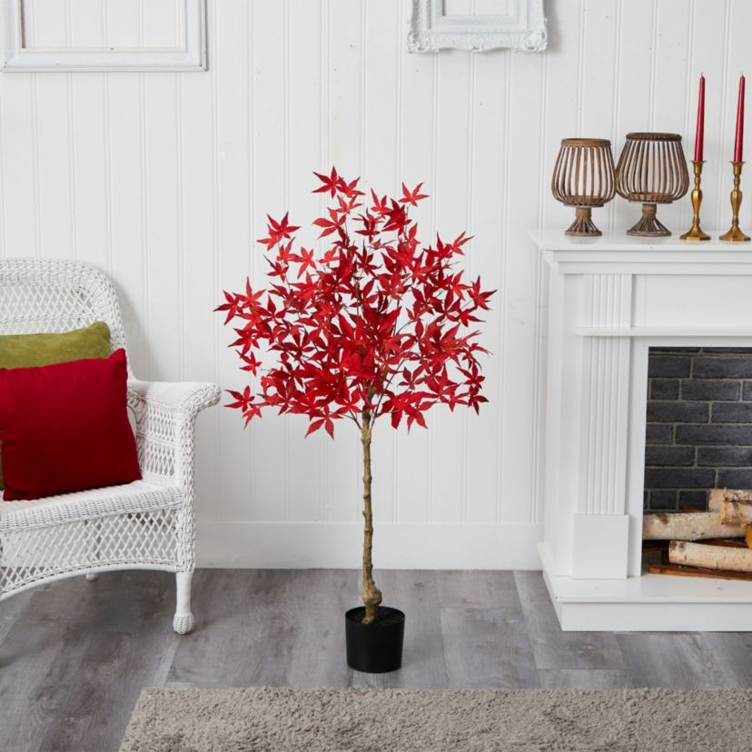 4-Foot Autumn Maple Artificial Fall Tree