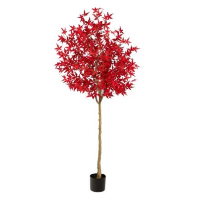 Nearly Natural 6-Foot Autumn Maple Artificial Fall Tree