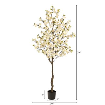 6.5-Foot Apple Flower Artificial Tree