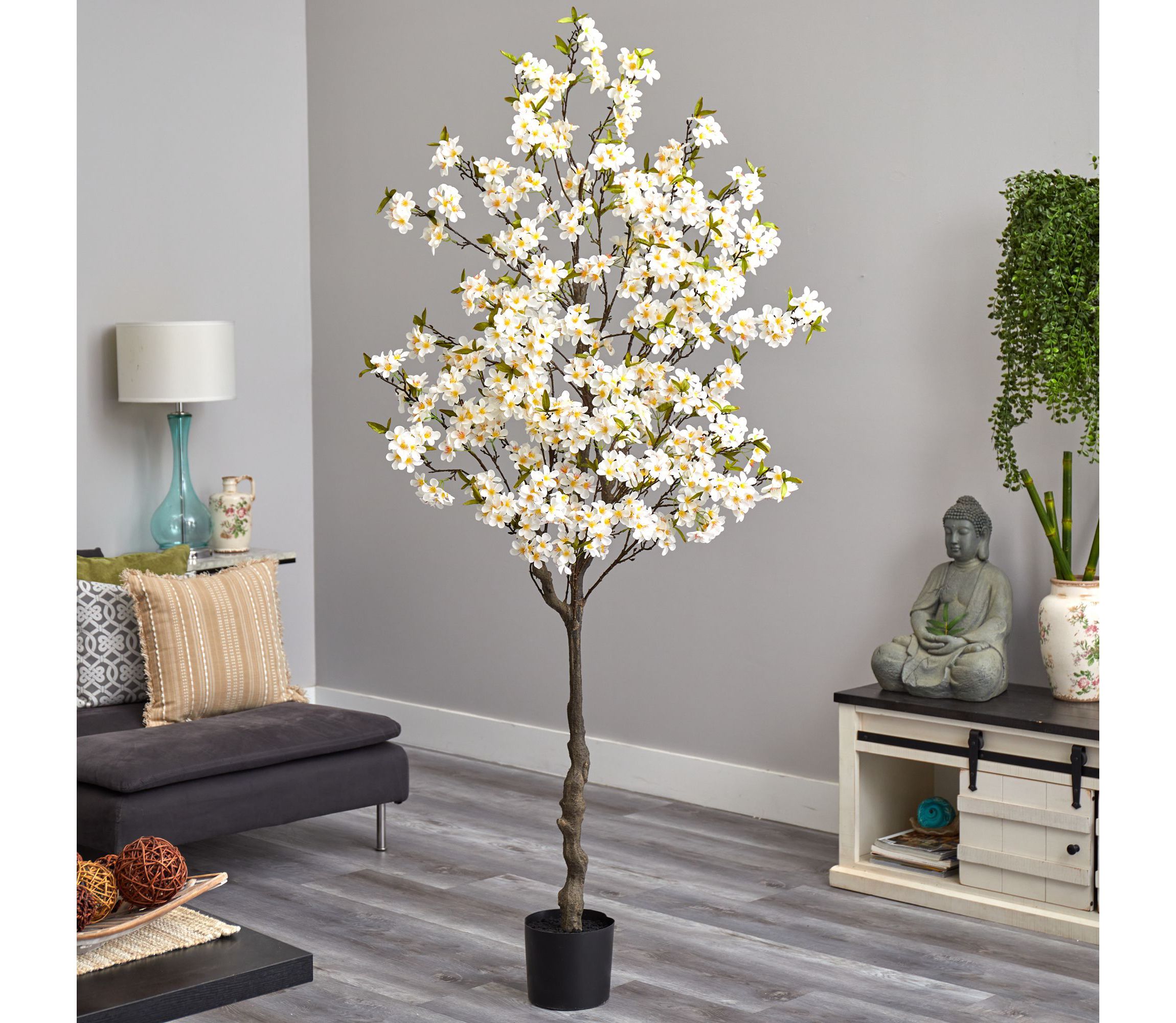 6.5-Foot Apple Flower Artificial Tree