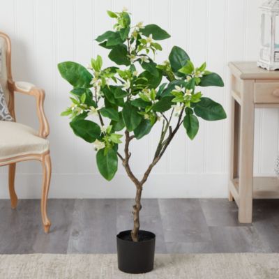 4-Foot Grapefruit Flower Artificial Tree