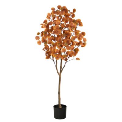 Nearly Natural 5-Foot Autumn Eucalyptus Artificial Tree
