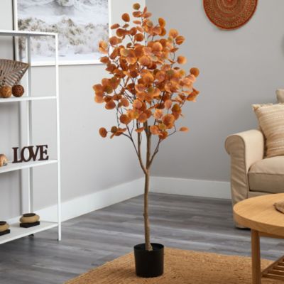 5-Foot Autumn Eucalyptus Artificial Tree