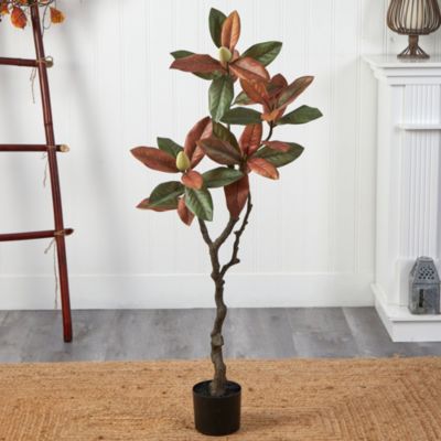 4-Foot Fall Magnolia Artificial Tree