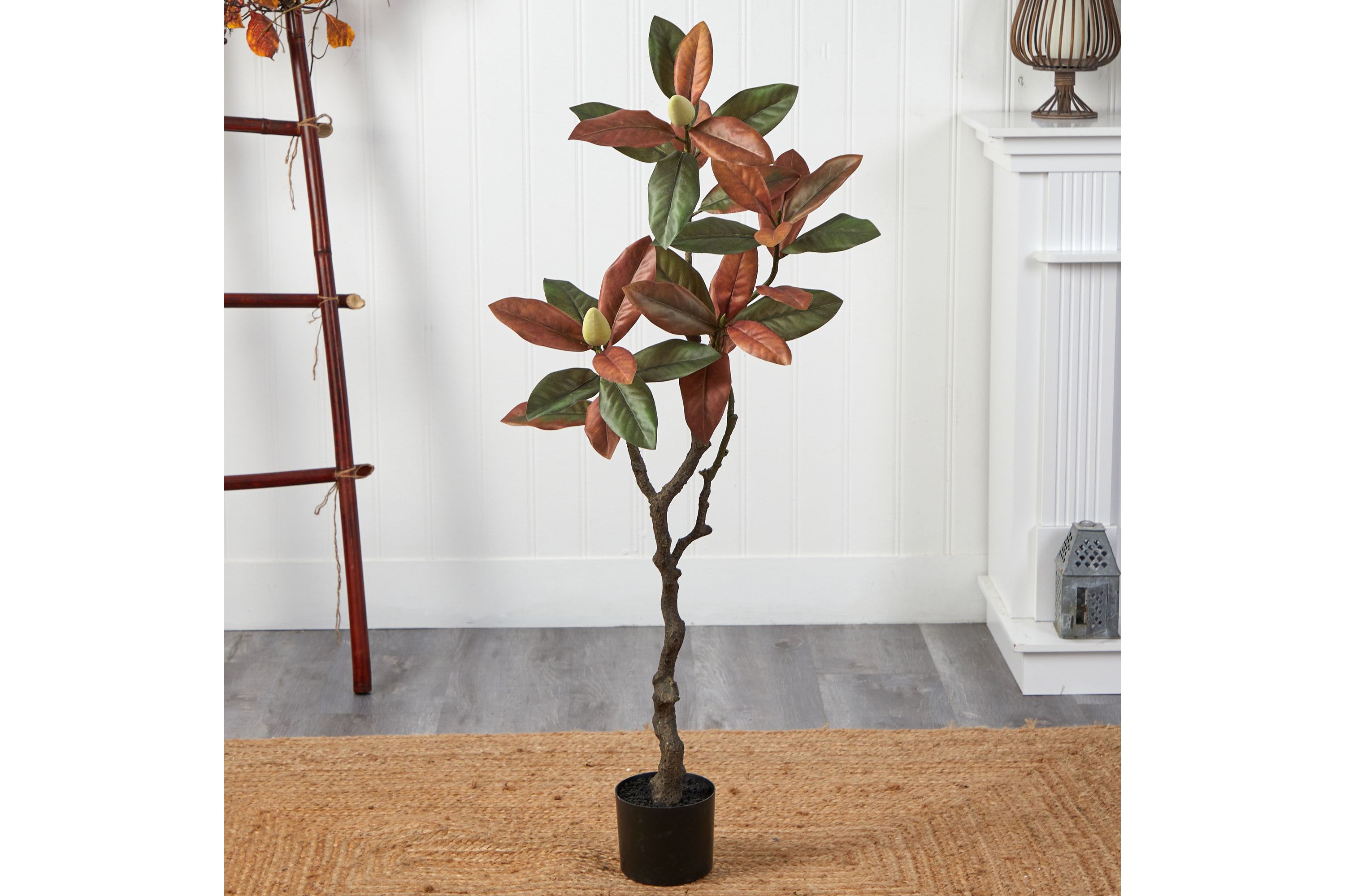 4-Foot Fall Magnolia Artificial Tree