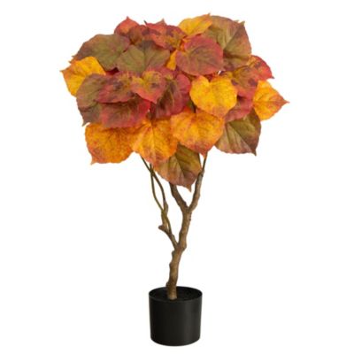 Nearly Natural 3-Foot Autumn Umbrella Ficus Tree
