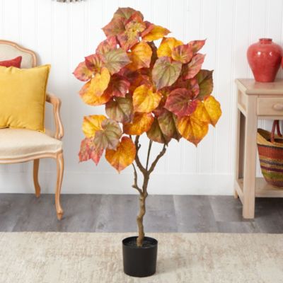 4-Foot Autumn Umbrella Ficus Fall Artificial Tree