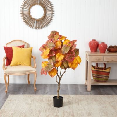 4-Foot Autumn Umbrella Ficus Fall Artificial Tree