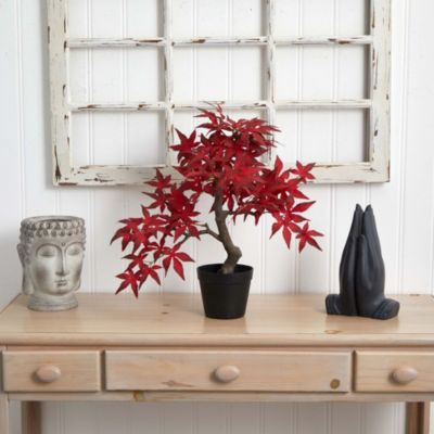 20-Inch Autumn Maple Artificial Bonsai Tree