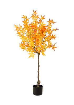 Nearly Natural 4 Foot Autumn Maple Artificial Tree