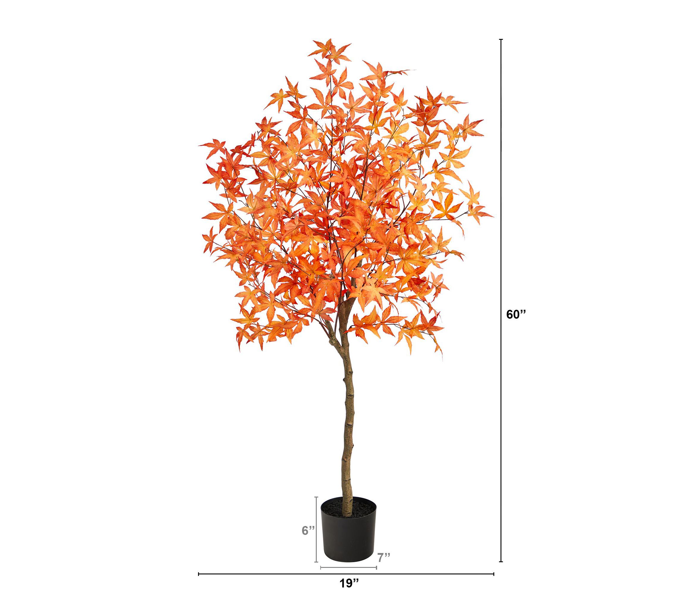 5-Foot Autumn Maple Artificial Tree
