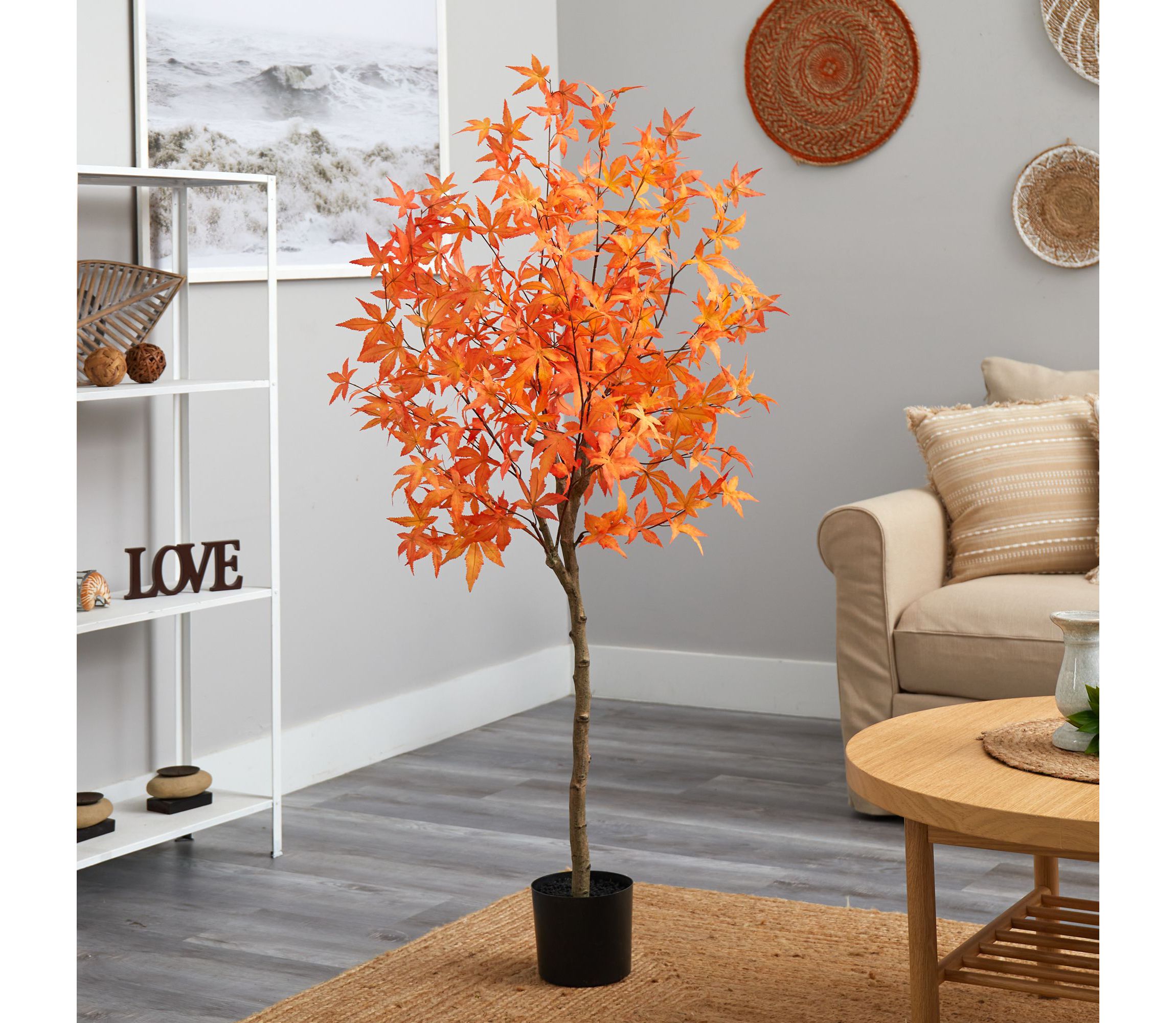 5-Foot Autumn Maple Artificial Tree