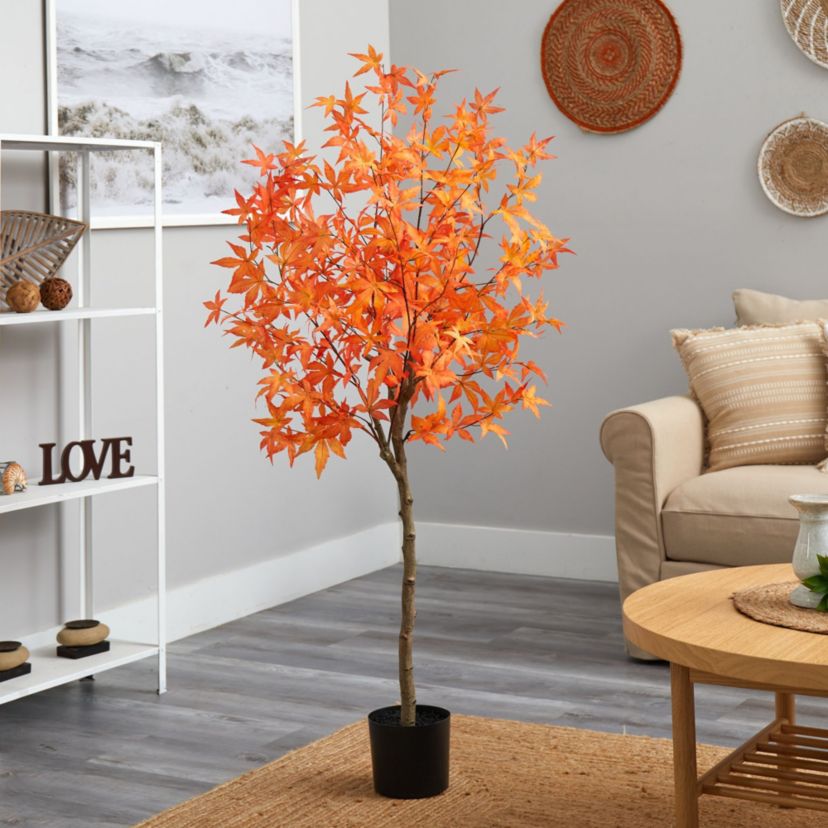 5-Foot Autumn Maple Artificial Tree