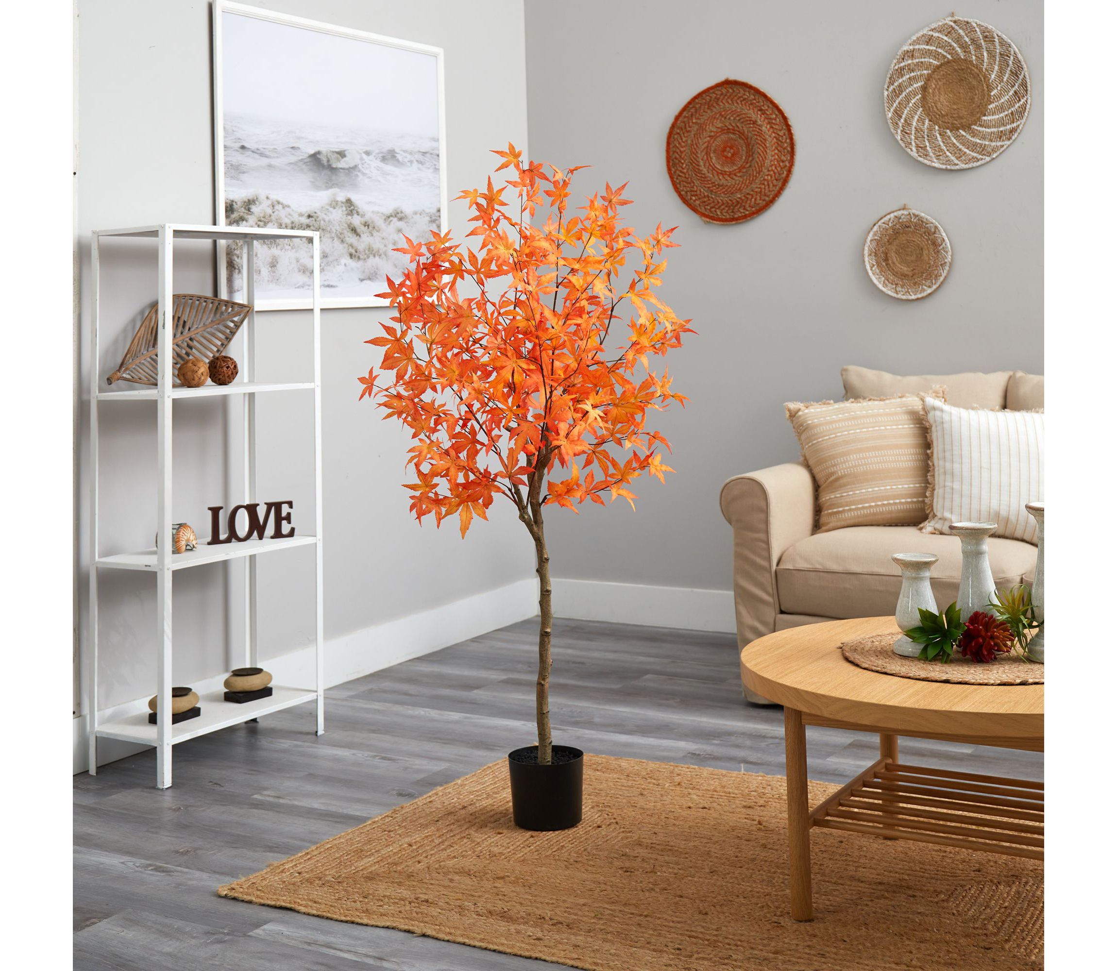 5-Foot Autumn Maple Artificial Tree