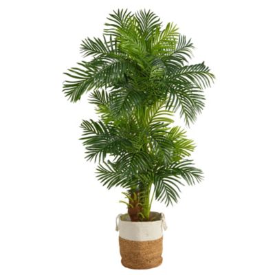 6-Foot Hawaii Artificial Palm Tree in Handmade Natural Jute and Cotton Planter