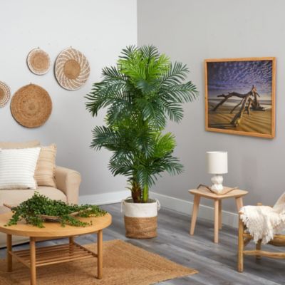 6-Foot Hawaii Artificial Palm Tree in Handmade Natural Jute and Cotton Planter