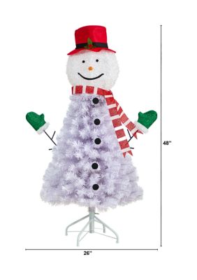 4' Snowman Artificial Christmas Tree with 234 Bendable Branches